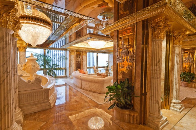 Có gì bên trong căn Penthouse dát vàng của Tổng thống Donald Trump? - 1 Có gì bên trong căn Penthouse dát vàng của Tổng thống Donald Trump? - 1