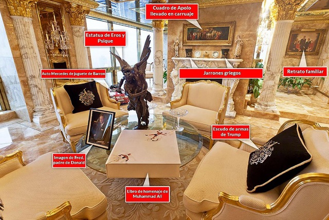 Có gì bên trong căn Penthouse dát vàng của Tổng thống Donald Trump? - 2 Có gì bên trong căn Penthouse dát vàng của Tổng thống Donald Trump? - 2
