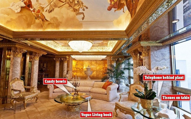 Có gì bên trong căn Penthouse dát vàng của Tổng thống Donald Trump? - 3 Có gì bên trong căn Penthouse dát vàng của Tổng thống Donald Trump? - 3