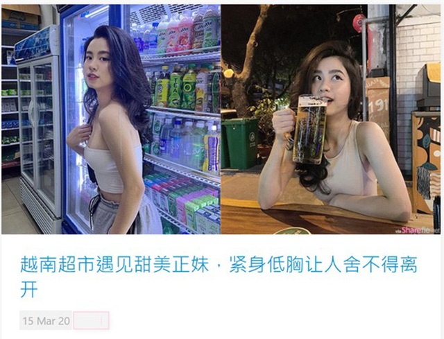 Hot girl thị phi Hàn Hằng được trang tin Trung Quốc hết lời khen ngợi - 1 Hot girl thị phi Hàn Hằng được trang tin Trung Quốc hết lời khen ngợi - 1
