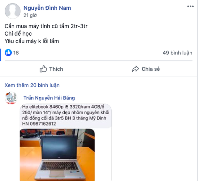 Học online mùa dịch lên ngôi, laptop cũ dưới 3 triệu đồng “cháy hàng - 2