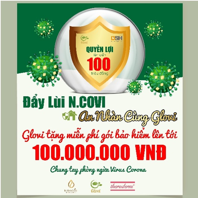 Công ty Glovi tài trợ gói bảo hiểm Covid-19 trăm triệu miễn phí - 1 Công ty Glovi tài trợ gói bảo hiểm Covid-19 trăm triệu miễn phí - 1