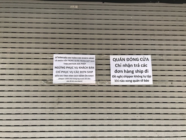 Tránh dịch Covid-19, hàng quán Hà Nội đồng loạt đóng cửa, chỉ nhận ship - 6 Tránh dịch Covid-19, hàng quán Hà Nội đồng loạt đóng cửa, chỉ nhận ship - 6