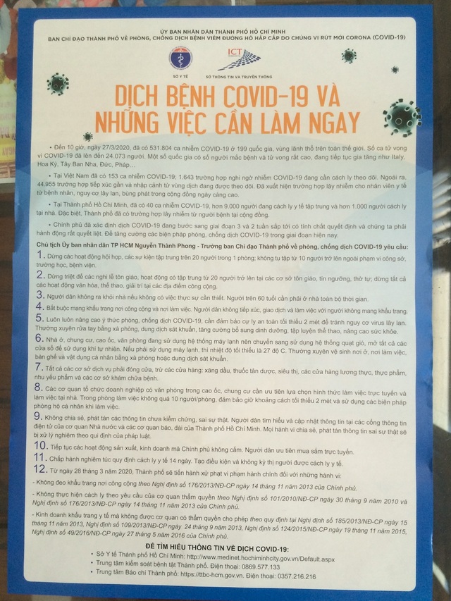 TPHCM tuyên truyền 12 điều cần làm trong 14 ngày vàng chống dịch - 2 TPHCM tuyên truyền 12 điều cần làm trong 14 ngày vàng chống dịch - 2