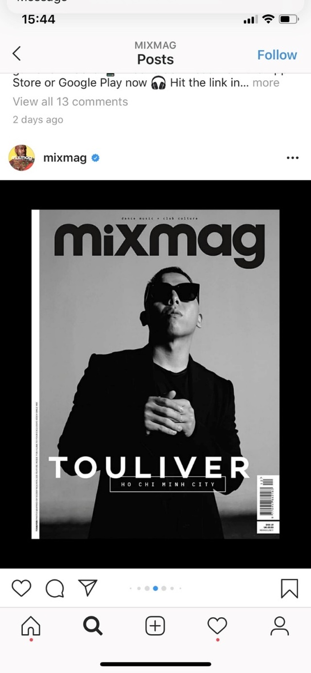 Touliver là nghệ sĩ Việt Nam đầu tiên xuất hiện trên MixMag, tạp chí âm nhạc hàng đầu thế giới - 2