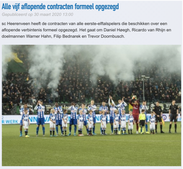 Heerenveen thông báo thanh lý 5 cầu thủ: Không có tên Văn Hậu