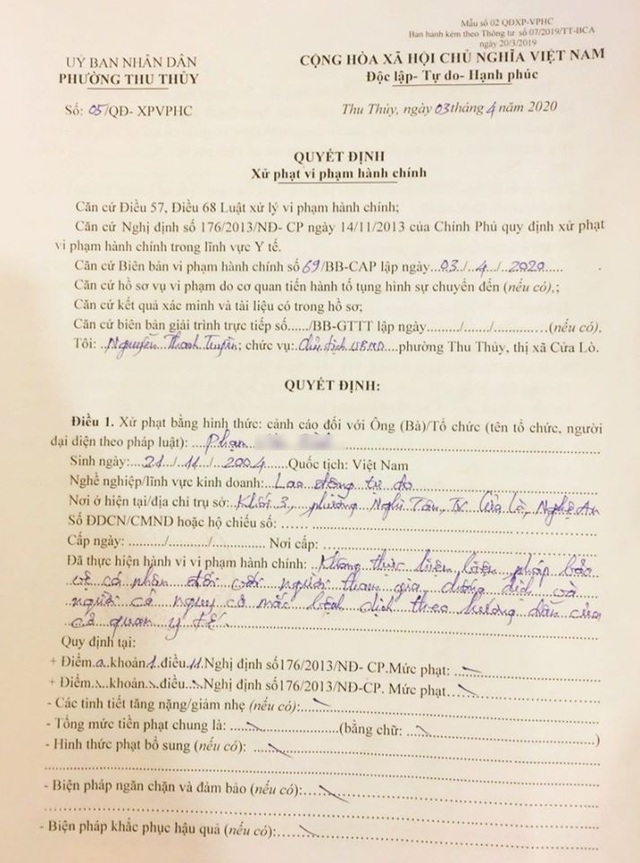 Công an Cửa Lò trao yêu thương và đấu tranh với dịch Covid-19 - 4 Công an Cửa Lò trao yêu thương và đấu tranh với dịch Covid-19 - 4