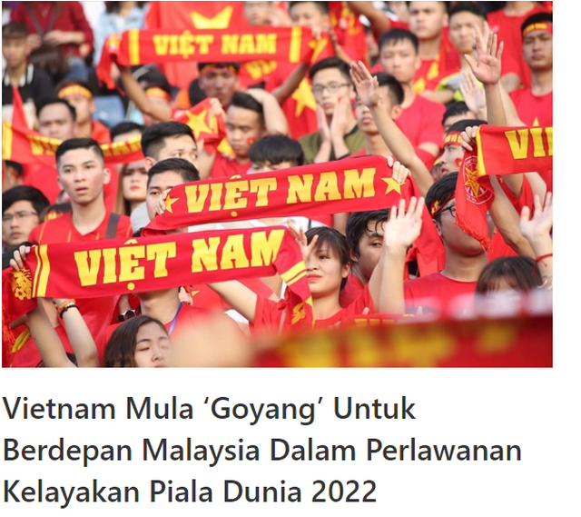 Báo Malaysia: “Tuyển Việt Nam đang cảm thấy sợ hãi” Báo Malaysia: “Tuyển Việt Nam đang cảm thấy sợ hãi”