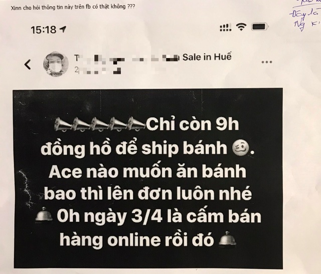 Bị xử phạt vì tung tin “cấm bán hàng online từ 3/4” - 1