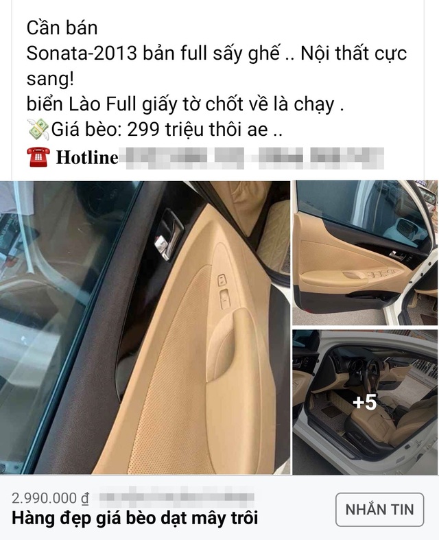 Bùng nổ ô tô cũ biển Lào bán giá siêu rẻ tại Việt Nam - 7 Bùng nổ ô tô cũ biển Lào bán giá siêu rẻ tại Việt Nam - 7