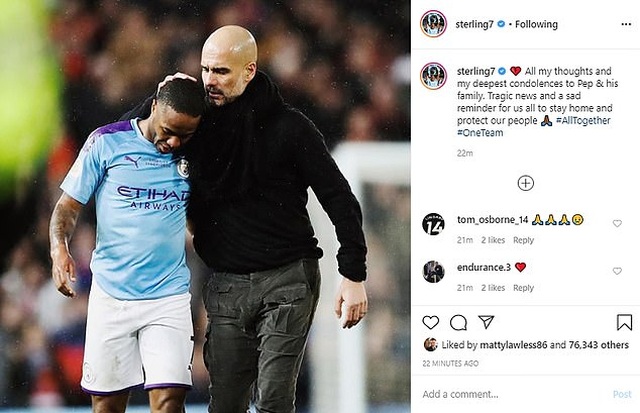 Các ngôi sao bóng đá đồng loạt chia buồn khi mẹ HLV Pep Guardiola qua đời - 6 Các ngôi sao bóng đá đồng loạt chia buồn khi mẹ HLV Pep Guardiola qua đời - 6
