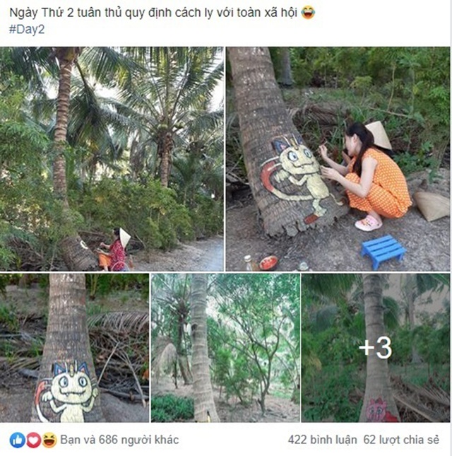Ở nhà tránh Covid-19, cô gái Trà Vinh trang trí vườn dừa gây chú ý - 2 Ở nhà tránh Covid-19, cô gái Trà Vinh trang trí vườn dừa gây chú ý - 2
