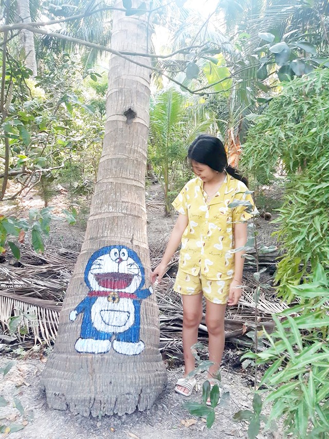 Ở nhà tránh Covid-19, cô gái Trà Vinh trang trí vườn dừa gây chú ý - 6 Ở nhà tránh Covid-19, cô gái Trà Vinh trang trí vườn dừa gây chú ý - 6