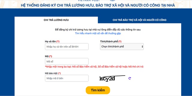 Nóng: 3 cách đăng ký nhận lương hưu, trợ cấp BHXH tháng 4, 5 tại nhà - 2 Nóng: 3 cách đăng ký nhận lương hưu, trợ cấp BHXH tháng 4, 5 tại nhà - 2
