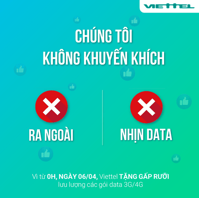 Nhà mạng đồng loạt tặng 50% data cho gói 3G/4G trong mùa dịch Covid-19