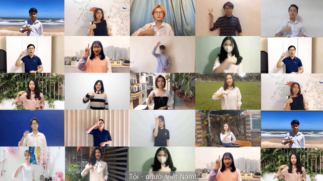 “Hát” bằng ngôn ngữ đặc biệt, THPT FPT tri ân anh hùng chống dịch - 1 “Hát” bằng ngôn ngữ đặc biệt, THPT FPT tri ân anh hùng chống dịch - 1