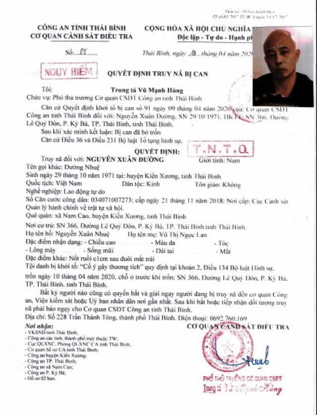 Truy nã toàn quốc đại gia “Đường Nhuệ” - 1 Truy nã toàn quốc đại gia “Đường Nhuệ” - 1