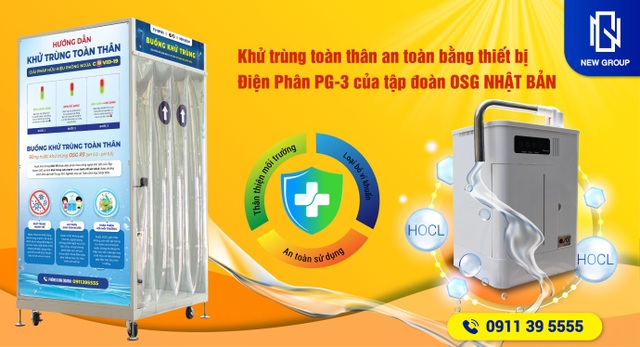 Khử khuẩn toàn thân công nghệ Nhật Bản - giải pháp mới ngăn ngừa Covid-19 - 1 Khử khuẩn toàn thân công nghệ Nhật Bản - giải pháp mới ngăn ngừa Covid-19 - 1