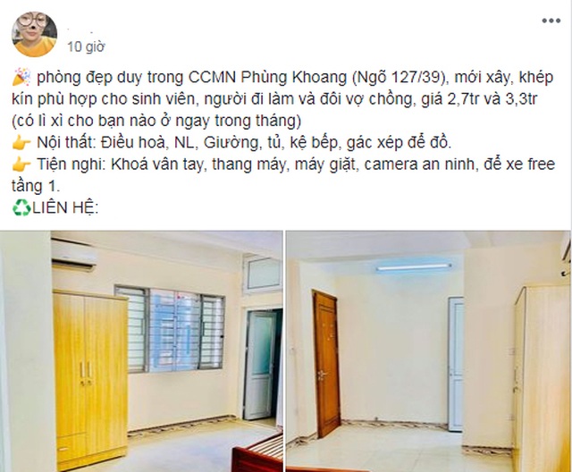 Nhiều chủ nhà trọ sẵn sàng lì xì cho khách thuê phòng dù Tết đã qua từ lâu - Ảnh chụp màn hình