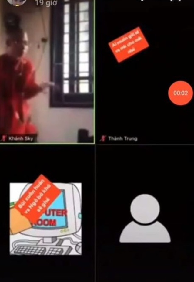 Người lạ vào chửi bậy, quấy rối lớp học online - 1 Người lạ vào chửi bậy, quấy rối lớp học online - 1