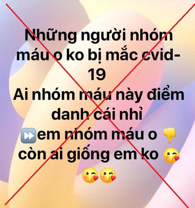 Hà Nội: Phạt người tung tin “nhóm máu O không mắc Covid-19” - 2 Hà Nội: Phạt người tung tin “nhóm máu O không mắc Covid-19” - 2
