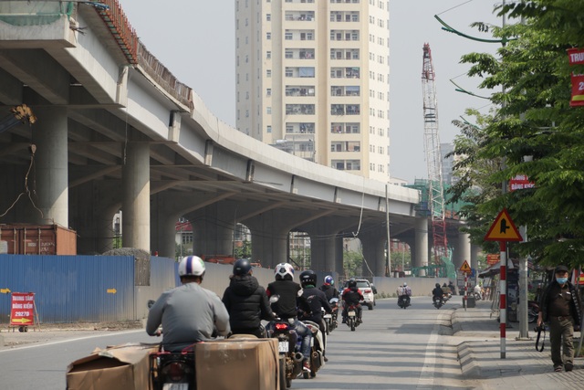 Ngày 30/9 thông xe đường trên cao Mai Dịch - Nam Thăng Long - 9