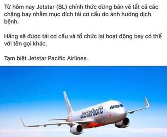 What if the airline Jetstar Pacific stopped working to restructure itself? - one