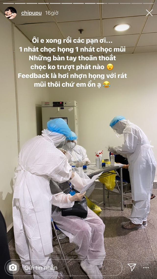 Chi Pu rời Hà Nội về TP.HCM được test Covid-19 tầm soát tại sân bay - 3 Chi Pu rời Hà Nội về TP.HCM được test Covid-19 tầm soát tại sân bay - 3