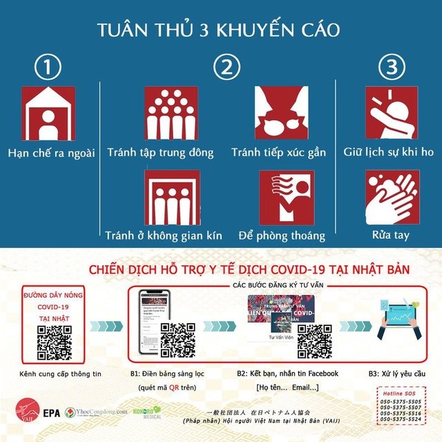 Địa chỉ hỗ trợ tin cậy của người Việt tại Nhật Bản trong Covid-19 - 1 Địa chỉ hỗ trợ tin cậy của người Việt tại Nhật Bản trong Covid-19 - 1