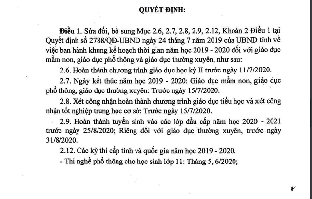 Nghệ An: Học sinh kết thúc năm học trước ngày 15/7 - 2 Nghệ An: Học sinh kết thúc năm học trước ngày 15/7 - 2