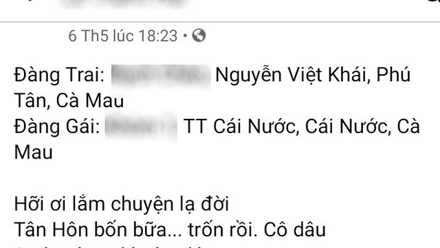 Cô dâu mang 2 lượng vàng nhà chồng cho bỏ đi sau... 4 ngày cưới - 2 Cô dâu mang 2 lượng vàng nhà chồng cho bỏ đi sau... 4 ngày cưới - 2
