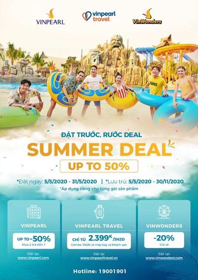 Vinpearl siêu ưu đãi đón hè 2020 với kỳ nghỉ 5 sao trọn gói chỉ từ 2.399.000 đồng - 1 Vinpearl siêu ưu đãi đón hè 2020 với kỳ nghỉ 5 sao trọn gói chỉ từ 2.399.000 đồng - 1
