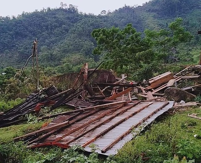 9 xã vùng biên thiệt nặng nề do lốc xoáy và mưa đá - 2 9 xã vùng biên thiệt nặng nề do lốc xoáy và mưa đá - 2