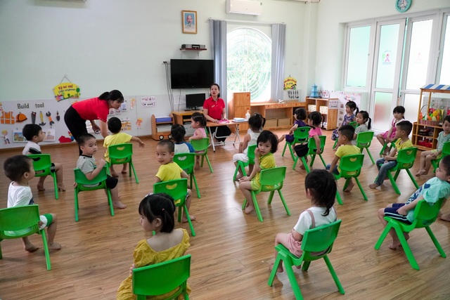 Tiết học phòng chống Covid-19 cho trẻ mầm non ở Hà Nội - 1 Tiết học phòng chống Covid-19 cho trẻ mầm non ở Hà Nội - 1