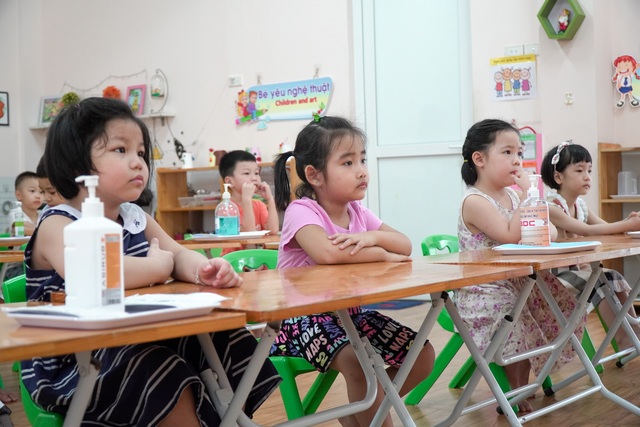 Tiết học phòng chống Covid-19 cho trẻ mầm non ở Hà Nội - 11 Tiết học phòng chống Covid-19 cho trẻ mầm non ở Hà Nội - 11
