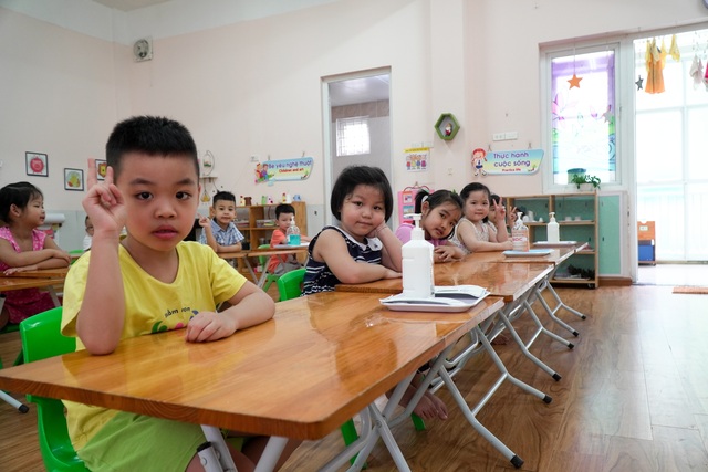Tiết học phòng chống Covid-19 cho trẻ mầm non ở Hà Nội - 5 Tiết học phòng chống Covid-19 cho trẻ mầm non ở Hà Nội - 5
