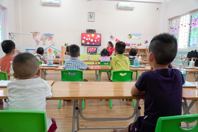 Tiết học phòng chống Covid-19 cho trẻ mầm non ở Hà Nội - 8 Tiết học phòng chống Covid-19 cho trẻ mầm non ở Hà Nội - 8