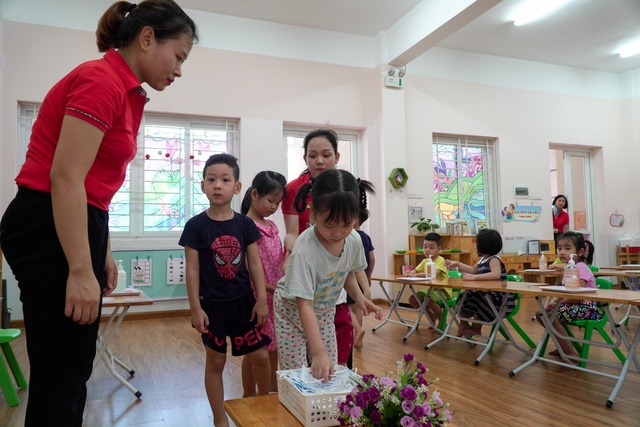 Tiết học phòng chống Covid-19 cho trẻ mầm non ở Hà Nội - 9 Tiết học phòng chống Covid-19 cho trẻ mầm non ở Hà Nội - 9