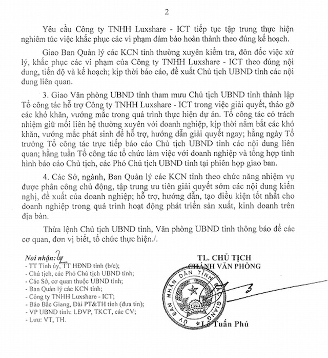 Bắc Giang xử lý “thấu tình đạt lý”, doanh nghiệp Trung Quốc xin sửa sai! - 3 Bắc Giang xử lý “thấu tình đạt lý”, doanh nghiệp Trung Quốc xin sửa sai! - 3