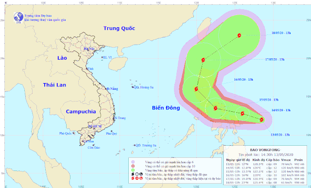 Vongfong Storms near the East Sea - 1