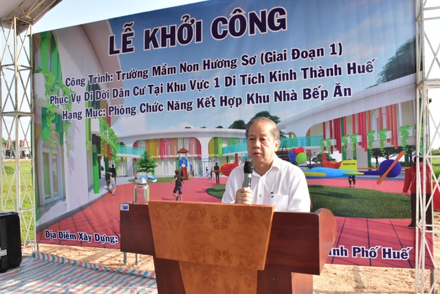 Huế: Xây trường mầm non phục vụ dân di cư Thượng Thành - 1 Huế: Xây trường mầm non phục vụ dân di cư Thượng Thành - 1