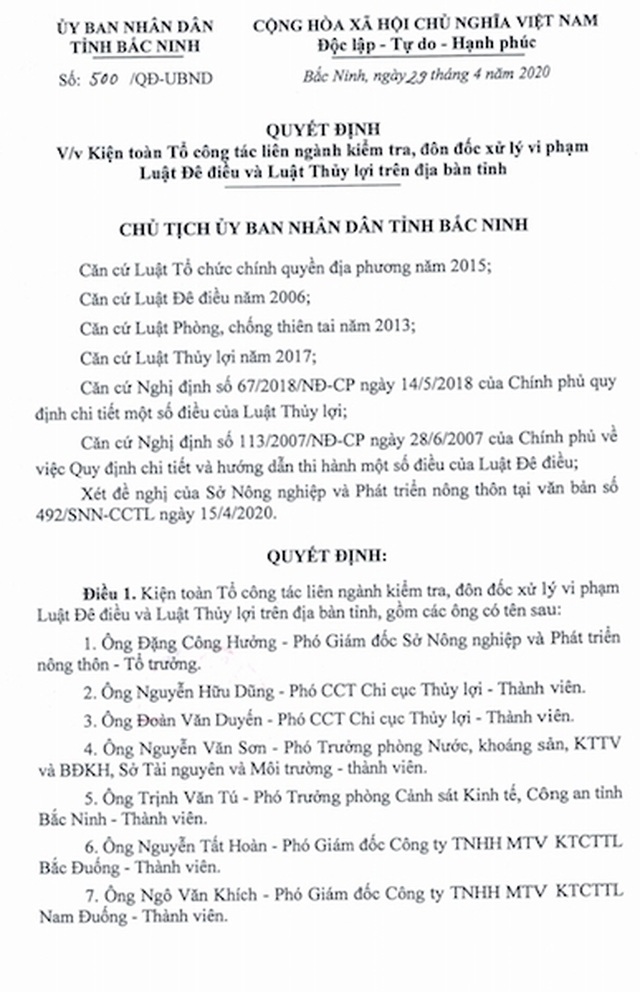 Các dòng sông kêu cứu thấu trời xanh, Bắc Ninh lập tổ công tác giải cứu - 4 Các dòng sông kêu cứu thấu trời xanh, Bắc Ninh lập tổ công tác giải cứu - 4