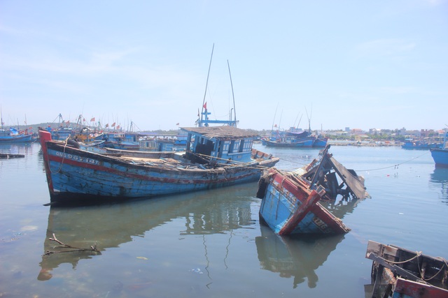 Quảng Ngãi: Nghĩa địa tàu cá chẹn nghẽn đường ra vào cảng - 3 Quảng Ngãi: Nghĩa địa tàu cá chẹn nghẽn đường ra vào cảng - 3