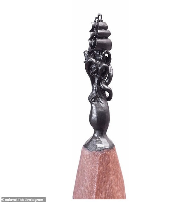 Những tác phẩm điêu khắc bé bằng đầu bút chì có giá 60 triệu đồng - Ảnh minh hoạ 5