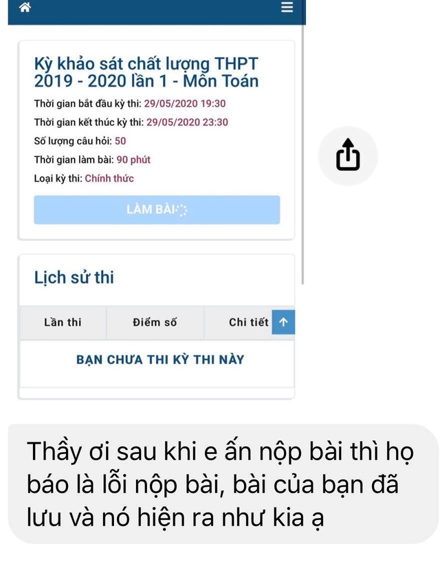 Hà Nội: Học sinh lớp 12 “vỡ trận” trong buổi thi khảo sát trực tuyến lần 1 - 2 Hà Nội: Học sinh lớp 12 “vỡ trận” trong buổi thi khảo sát trực tuyến lần 1 - 2