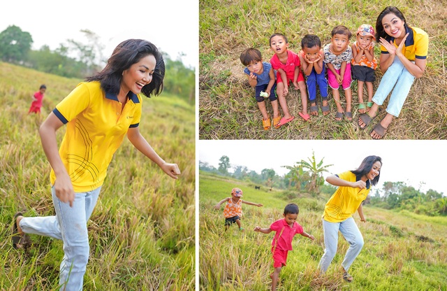 H’Hen Niê hồn nhiên vui đùa cùng trẻ em trong ngày Quốc tế thiếu nhi - 2 H’Hen Niê hồn nhiên vui đùa cùng trẻ em trong ngày Quốc tế thiếu nhi - 2