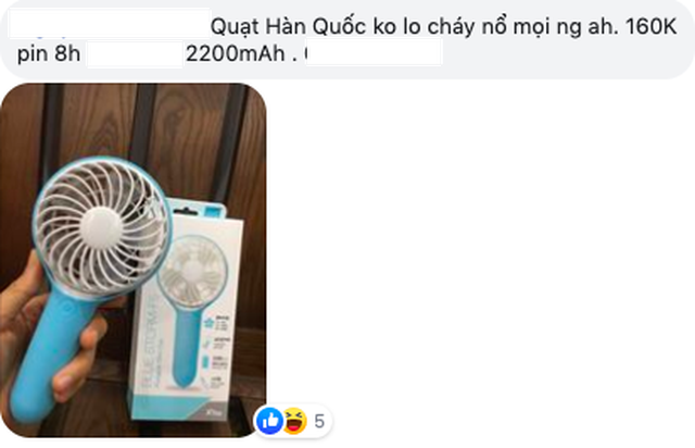 Quạt cầm tay mini giá rẻ, mập mờ xuất xứ, tiềm ẩn hiểm họa - 4 Quạt cầm tay mini giá rẻ, mập mờ xuất xứ, tiềm ẩn hiểm họa - 4