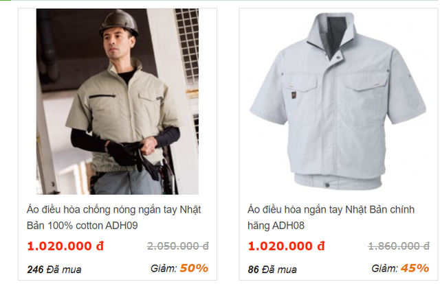 Nắng nóng 40 độ, khách vung tiền triệu sắm áo chống nắng gắn điều hòa - 2 Nắng nóng 40 độ, khách vung tiền triệu sắm áo chống nắng gắn điều hòa - 2