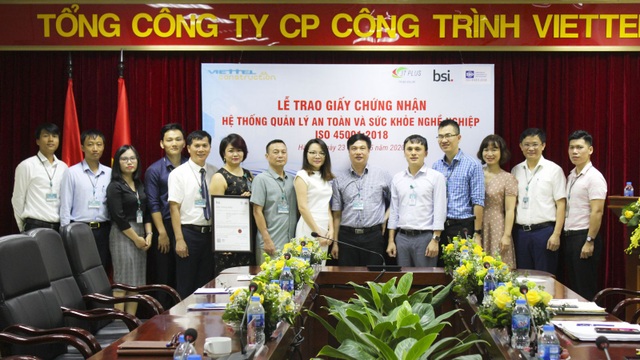 Công Trình Viettel: Doanh nghiệp viễn thông đầu tiên của Việt Nam được cấp ISO 45001 - 1 Công Trình Viettel: Doanh nghiệp viễn thông đầu tiên của Việt Nam được cấp ISO 45001 - 1