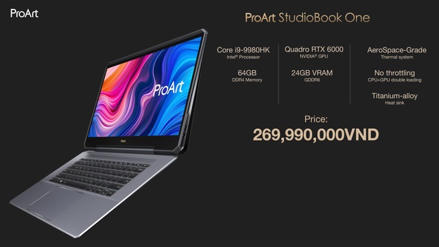 Asus ra mắt laptop 270 triệu đồng tại Việt Nam